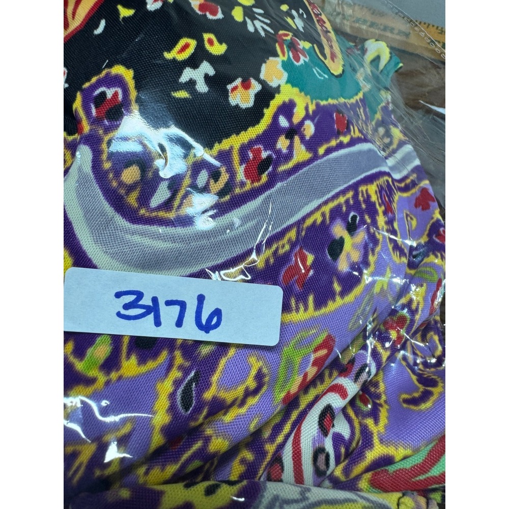 Etro Milano Boho 3/4 Sleeve Midi Wrap Dress Italy 38 Small 2 Deep V Belted Artsy - Picture 14 of 15